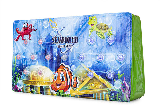 Inflatable IPS Splash Wall in thema seaworld met een waterspuit aan de bovenkant kopen voor zowel jong als oud. Bestel opblaasbare opblaasbare waterspelen nu online bij JB Inflatables Nederland 