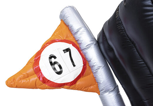 Abraham zitmaaier vlag met leeftijd