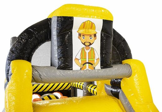 Bestel een mini heavy duty 9m opblaasbare stormbaan met 3D-objecten voor kinderen. Koop opblaasbare stormbanen nu online bij JB Inflatables Nederland