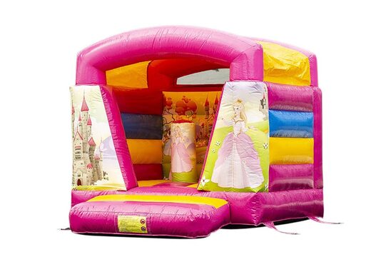 Klein springkussen overdekt kopen in prinses thema voor kinderen. Bestel springkussens online bij JB Inflatables Nederland