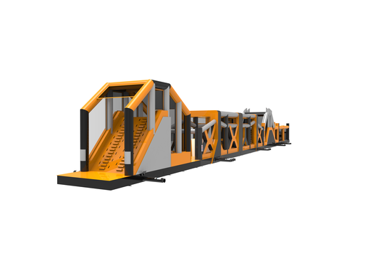 Adventure run stormbaan van 48.5meter lang kopen voor kinderen. Bestel opblaasbare stormbanen nu online bij JB Inflatables Nederland