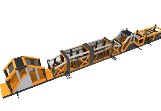 Mega opblaasbare adventure run stormbaan van maar liefst 48,5 meter lang bestellen voor kids. Koop opblaasbare stormbanen nu online bij JB Inflatables Nederland