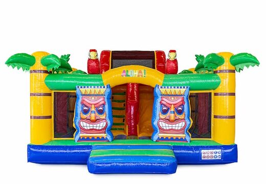 Slidebox Hawaii springkussen met glijbaan bestellen voor kids. Koop springkussens online bij JB Inflatables Nederland