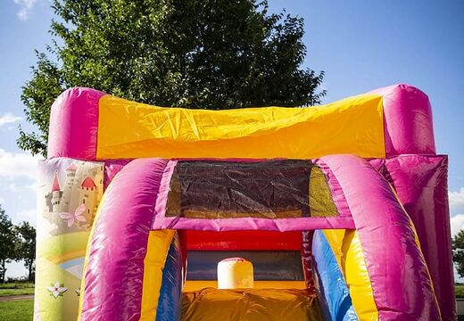 Klein overdekt multifun springkussen kopen in thema prinses voor kinderen. Koop springkussens online bij JB Inflatables Nederland