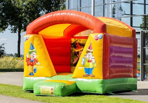 Klein overdekt springkussen met feest thema voor kinderen kopen. Koop nu springkussens online bij JB Inflatables Nederland