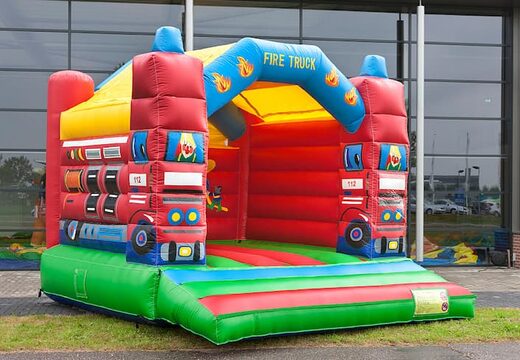  Standaard brandweer springkussen in opvallende kleuren voor kinderen te koop. Koop overdekt springkussens online bij JB Inflatables Nederland