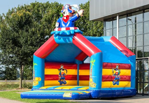Super springkussen overdekt kopen in piraat thema voor kinderen. Koop springkussen online bij JB Inflatables Nederland