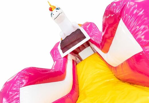Multifunctioneel unicorn waterglijbaan springkussen kopen bij JB Inflatables Nederland. Bestel springkussens online bij JB Inflatables Nederland