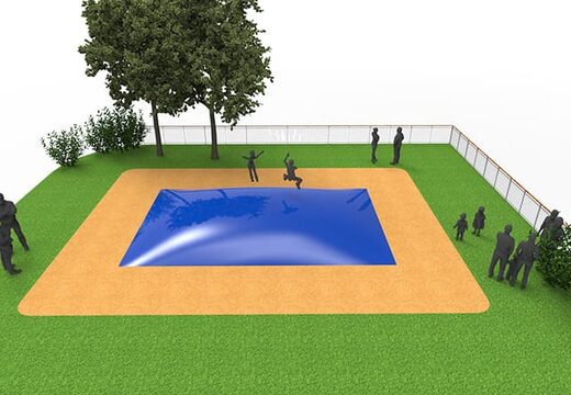 Airmountain in blauwe kleur bestellen voor kinderen. Koop opblaasbare springbergen nu online bij JB Inflatables Nederland