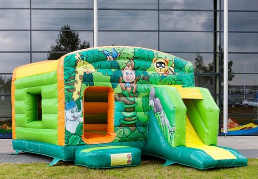Jungle opblaasbaar overdekt maxi multifun luchtkussen voor kinderen bestellen bij JB Inflatables Nederland. Koop luchtkussens online bij JB Inflatables Nederland