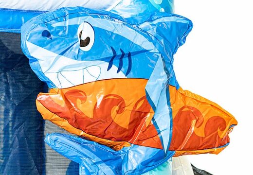 Mini opblaasbare multiplay springkussen met glijbaan in seaworld thema te bestellen voor kinderen. Bestel opblaasbare springkussens online at JB Inflatables Nederland