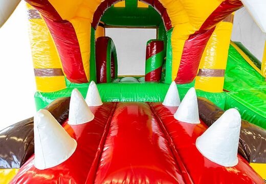 Klein overdekt opblaasbaar multiplay jungleworld springkasteel  bestellen voor kinderen. Koop opblaasbare springkastelen online bij JB Inflatables Nederland