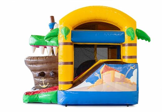 Bestel mini opblaasbare piraat springkasteel met glijbaan voor kinderen. Koop opblaasbare springkastelen online at JB Inflatables Nederland 