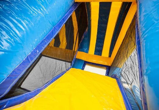 Springkussen in thema seaworld met een glijbaan kopen voor kinderen. Bestel opblaasbare springkussens online bij JB Inflatables Nederland