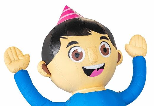 opblaasbare jarige job uit taart bestellen 