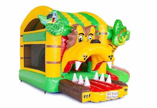 Koop medium opblaasbare jungle springkussen met glijbaan voor kids. Bestel opblaasbare springkussens online at JB Inflatables Nederland 