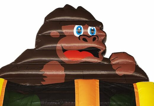 Spectaculaire opblaasbare glijbaan in thema gorilla met 3D-objecten voor kids kopen. Bestel opblaasbare glijbanen nu online bij JB Inflatables Nederland