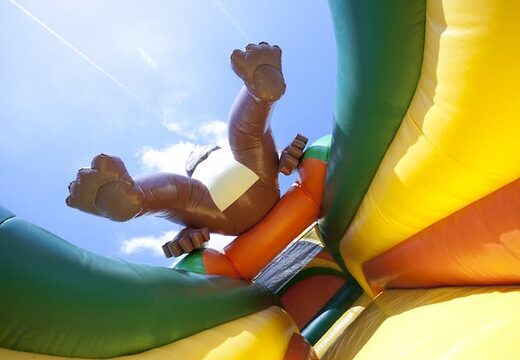 Glijbaan gorilla multiplay en bad bestellen voor kids. Koop opblaasbare glijbanen nu online bij JB Inflatables Nederland