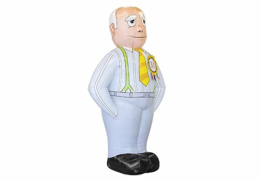 Opblaasbare Abraham pop getint blikvanger te koop voor 50 verjaardag jubilaris feest bij JB Inflatables