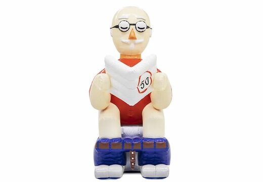 Opblaas Abraham pop blikvanger toilet wc bestellen voor verjaardag 50 jubilaris bij JB Inflatables