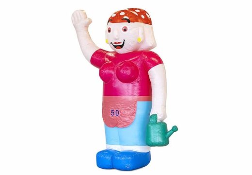 Opblaasbare Sarah pop blikvanger bestellen in thema klusser voor verjaardag 50 jubilaris feest bij JB Inflatables