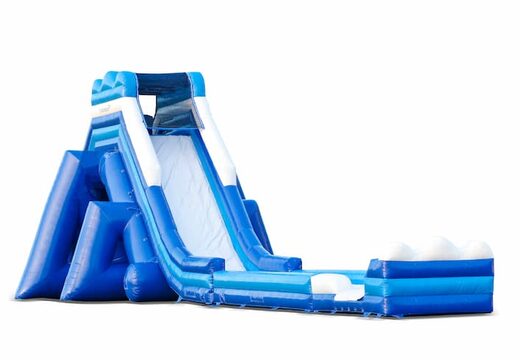 Opblaasbare monsterslide 8meter hoog en 54 meter lang met een dubbele trap online bestellen voor uw kids. Koop opblaasbare glijbanen nu online bij JB Inflatables Nederland