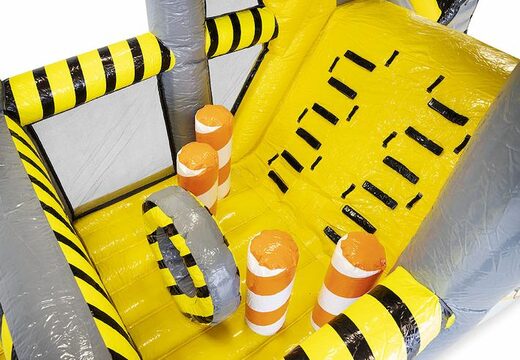Koop opblaasbare 9 meter stormbaan met met 3D-objecten in thema heavy duty voor kids. Bestel opblaasbare stormbanen nu online bij JB Inflatables Nederland