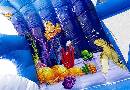 Bestel een mini seaworld 9m opblaasbare stormbaan met 3D-objecten voor kinderen. Koop opblaasbare stormbanen nu online bij JB Inflatables Nederland