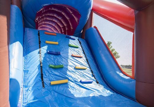 Bestel opblaasbare stormbaan in haai thema met 7 spelelementen en kleurrijke objecten voor kids. Koop opblaasbare stormbanen nu online bij JB Inflatables Nederland