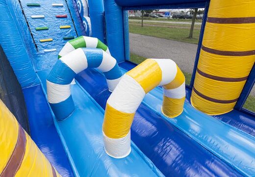 Bestel een 17 meter brede unieke opblaasbare stormbaan in surf thema voor kids. Koop opblaasbare stormbanen nu online bij JB Inflatables Nederland