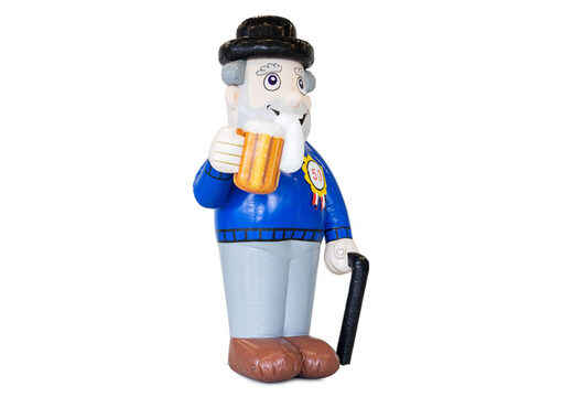 Opblaasbare Abraham met stok en bierglas kopen voor verjaardag