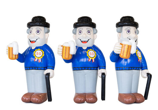 Opblaas Abraham met stok  kopen