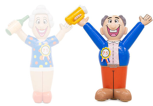 Opblaasbare Abraham pop met bier in zijn hand kopen als blikvanger 