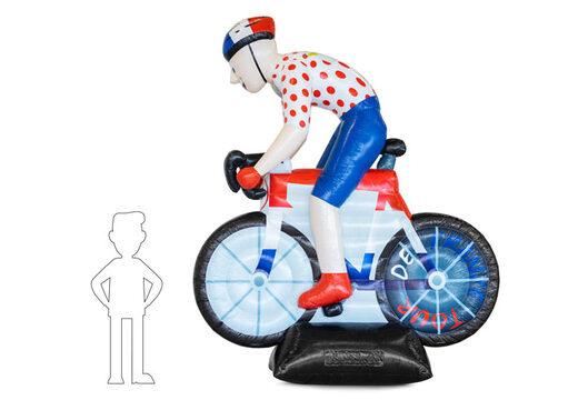 Opblaas Abraham pop wielrenner kopen