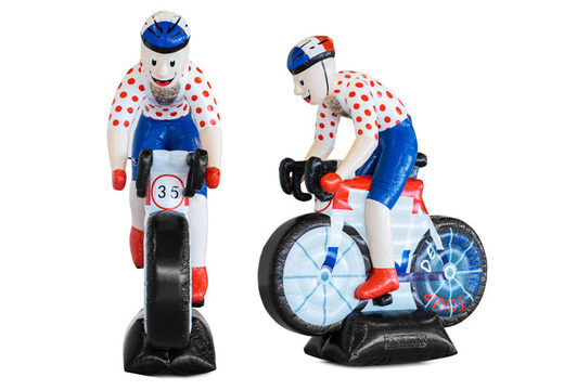 Opblaasbare pop Abraham wielrenner kopen voor jubileum