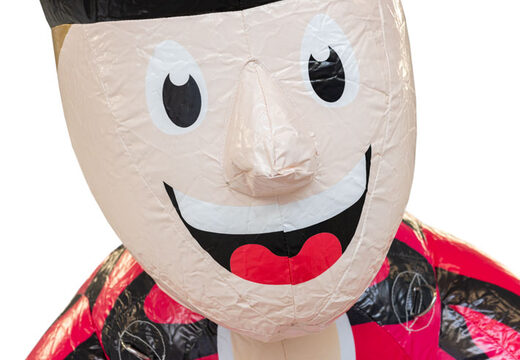 Opblaasbare pop Sarah wielrenster bestellen voor jubileum