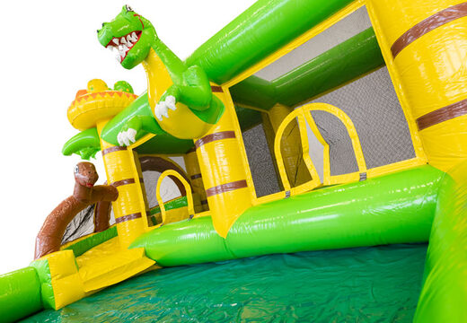 Koop groot opblaasbaar springkussen in Dino thema voor kinderen. Bestel springkussens online bij JB Inflatables Nederland 