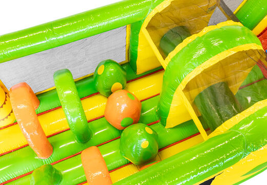 Koop 13 meter lange opblaasbare Dino stormbaan voor kinderen. Bestel opblaasbare stormbanen nu online bij JB Inflatables Nederland
