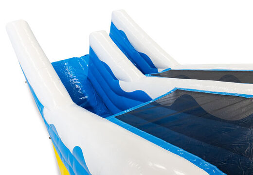 4 in 1 glijbaan in thema Rubber Duck online bestellen voor uw kids. Koop opblaasbare glijbanen nu online bij JB Inflatables Nederland