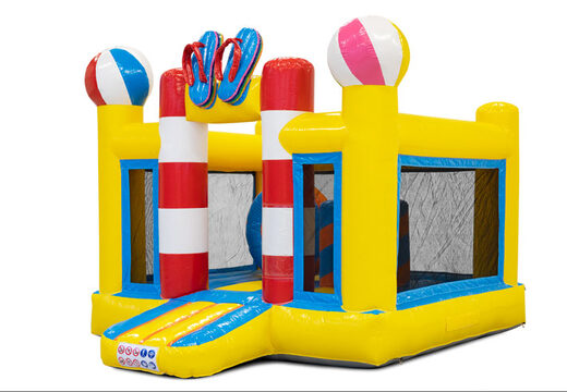 Haal online 4 in 1 glijbaan Rubber Duck voor uw kids, Bestel opblaasbare glijbanen nu online bij JB Inflatables Nederland