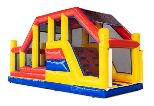 Rood geel blauw stormbaan module base jump