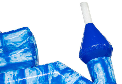 Blauw torentje van standaard blue brick springkasteel