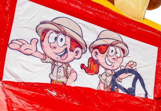 Springkussen thema Safari Gorilla thema met illustratie online bestellen