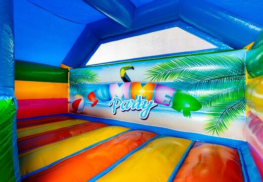 Overdekte springkussen Slide Combo Dubbelslide in thema Summer Part online kopen JB