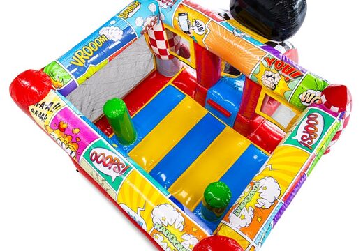 Koop het Midi Bounce Comic springkussen met Comic strips ontwerp, perfect voor verhuurders